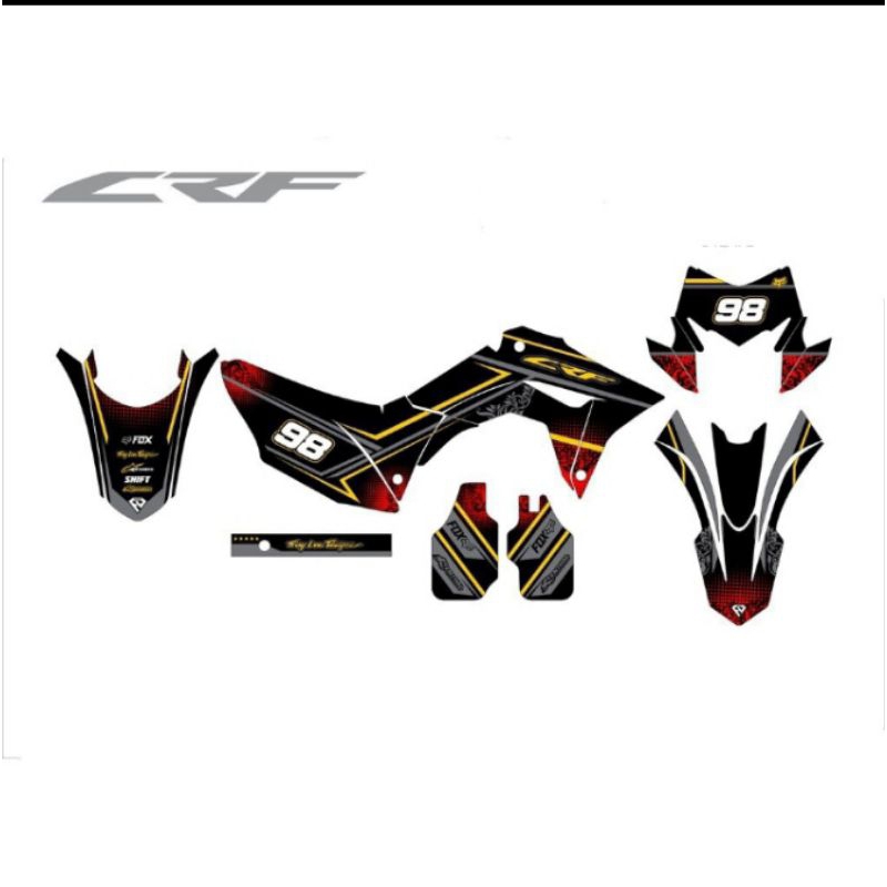 decal crf 150 l full body / decal crf 150 l full body hitam / decal crf 150 l full body merah