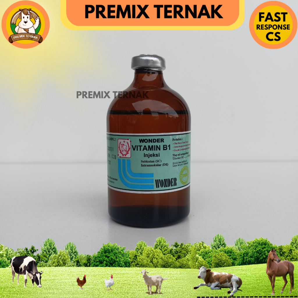 VITAMIN B1 WONDER 100ml - Vitamin B1 untuk Hewan - Vit B1 hewan