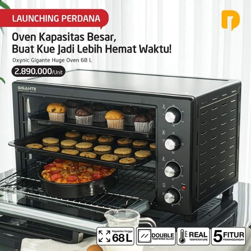 Oxynic Gigante Huge Oven 68 L