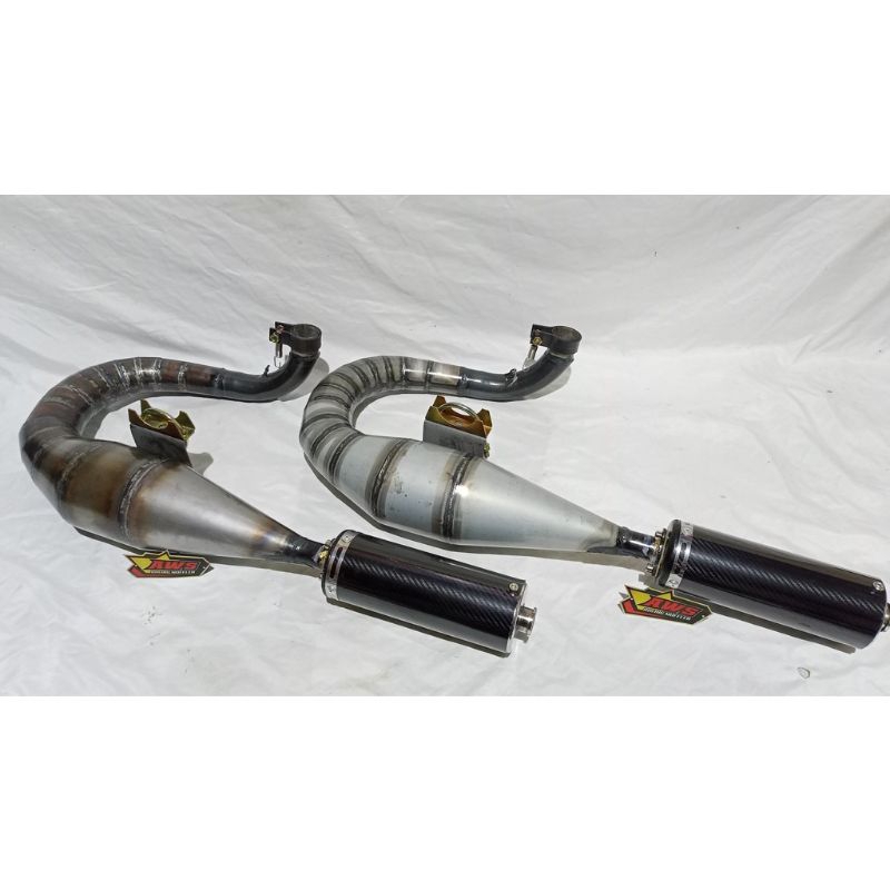 Knalpot Vespa Racing Buang Kiri.AWS