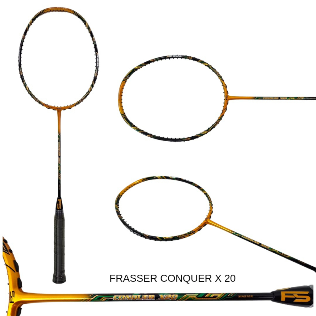 Raket Badminton Bulutangkis Frasser Conquer X20  Mitra