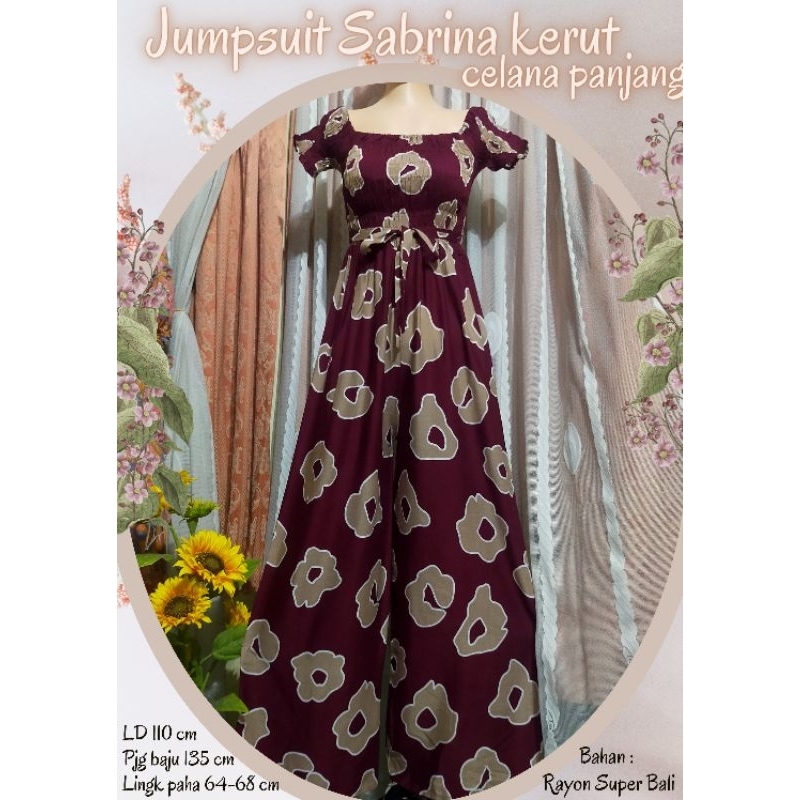 Jumpsuit Sabrina celana panjang //Jumpsuit Sabrina