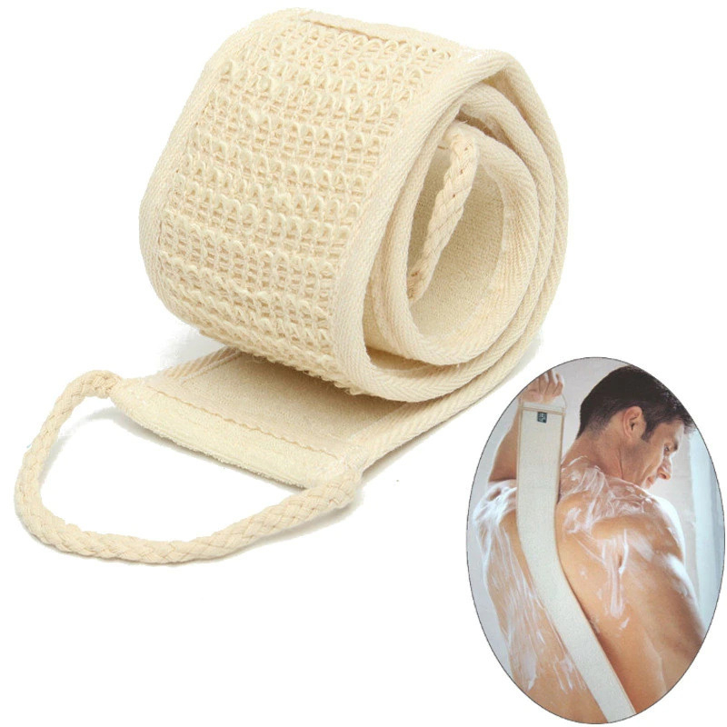 Alat Bantu Mandi Sikat Punggung Exfoliating Loofah Scrub - FJ-04 - Beige