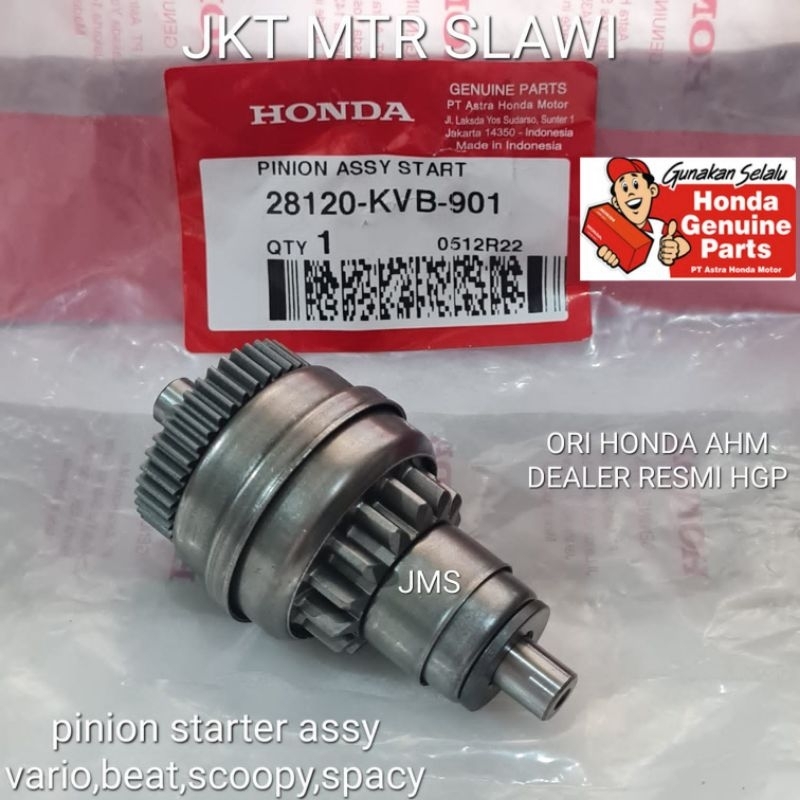 28120-KVB-901 pinion stater gigi pinion stater vario beat scoopy spacy karbu asli honda