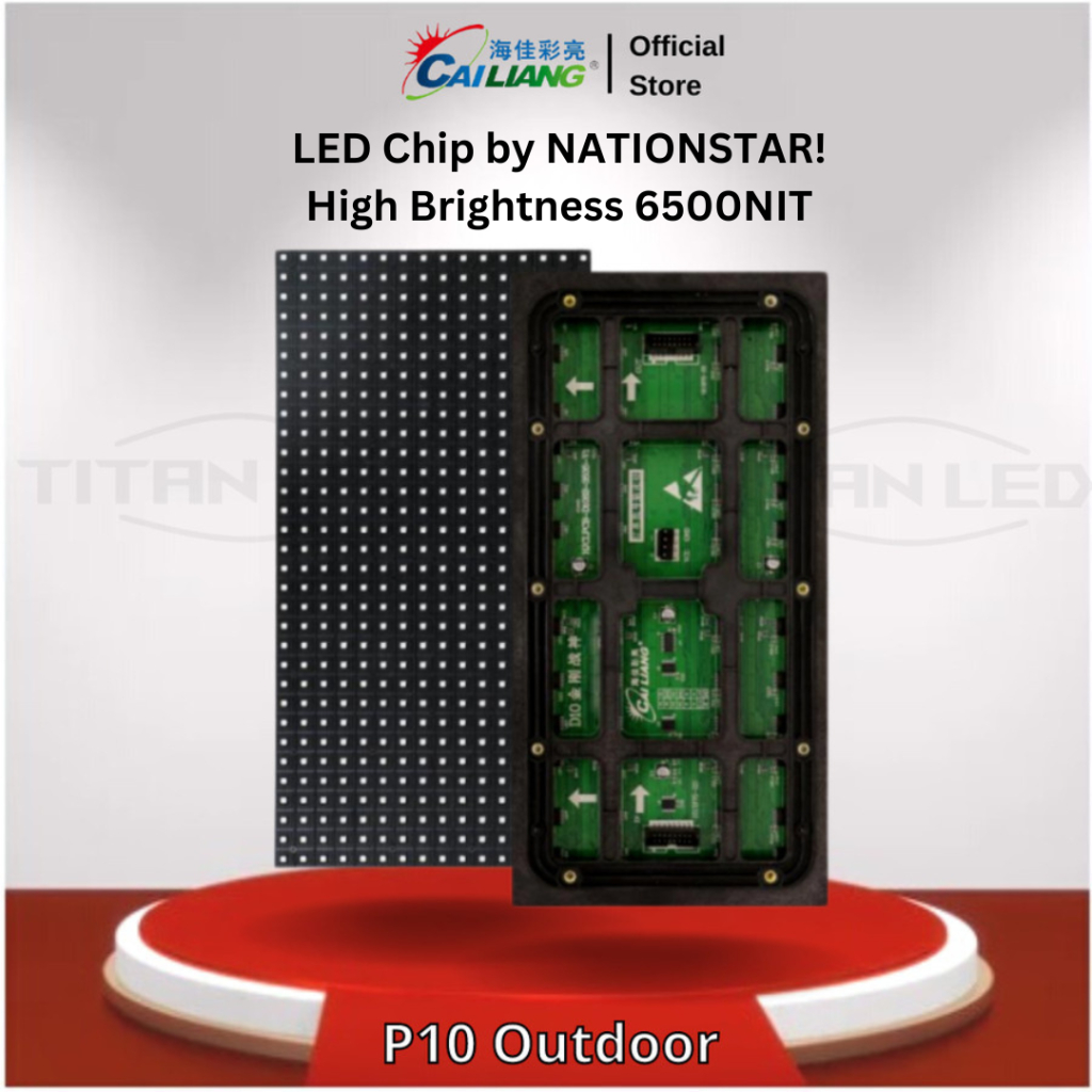 MODUL PANEL LED P10 OUTDOOR VIDEOTRON TALLED CAILIANG RGB SMD 6500NIT