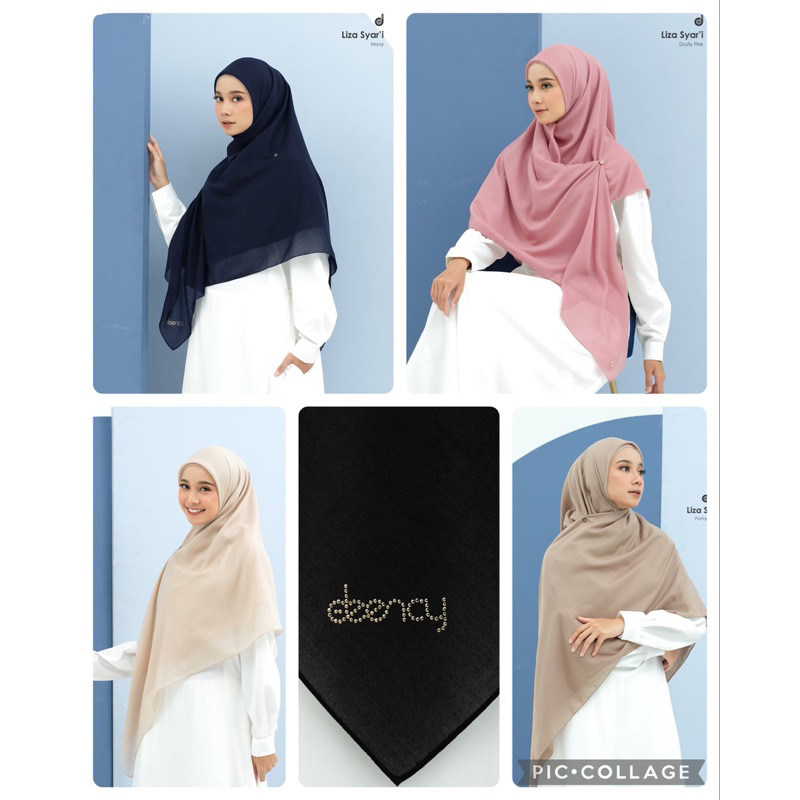 Deenay Syari Polos - Kerudung Polos Syari