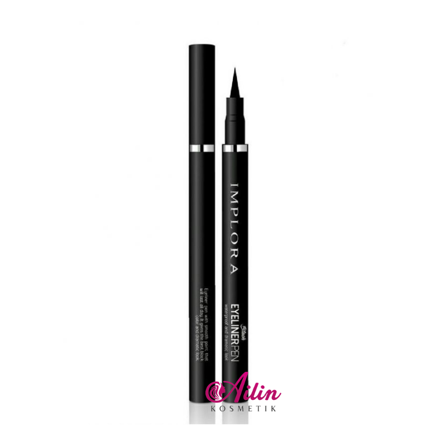 IMPLORA Eyeliner Pen Waterproof BPOM / Eye Liner Spidol Anti Air By Ailin