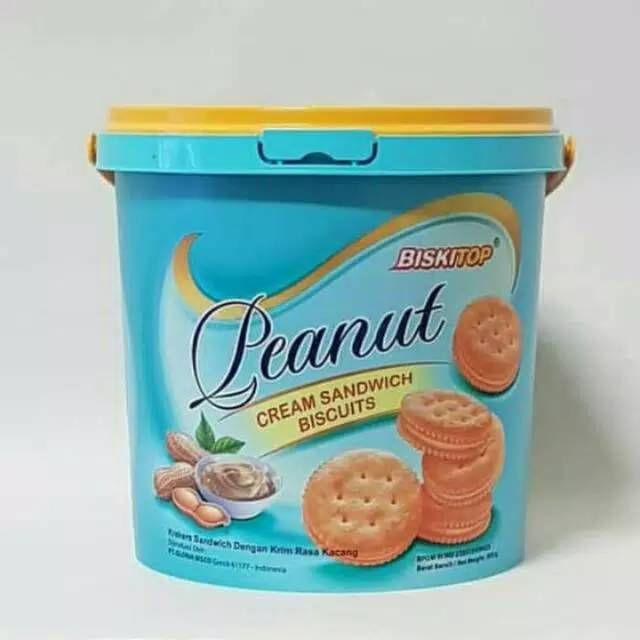 BISKITOP PEANUT CREAM SANDWICH BISCUITS HANDLE TIMBA PLASTIK