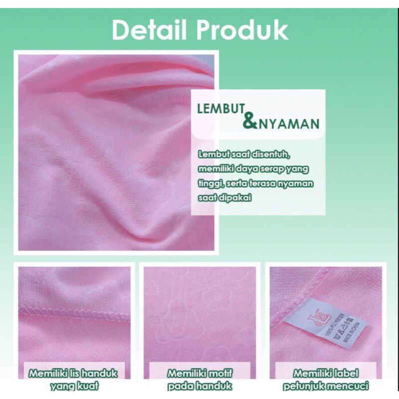 Handuk Mandi Besar Motif Bear Ukuran 70x140 Handuk Mandi Dewasa Microfiber