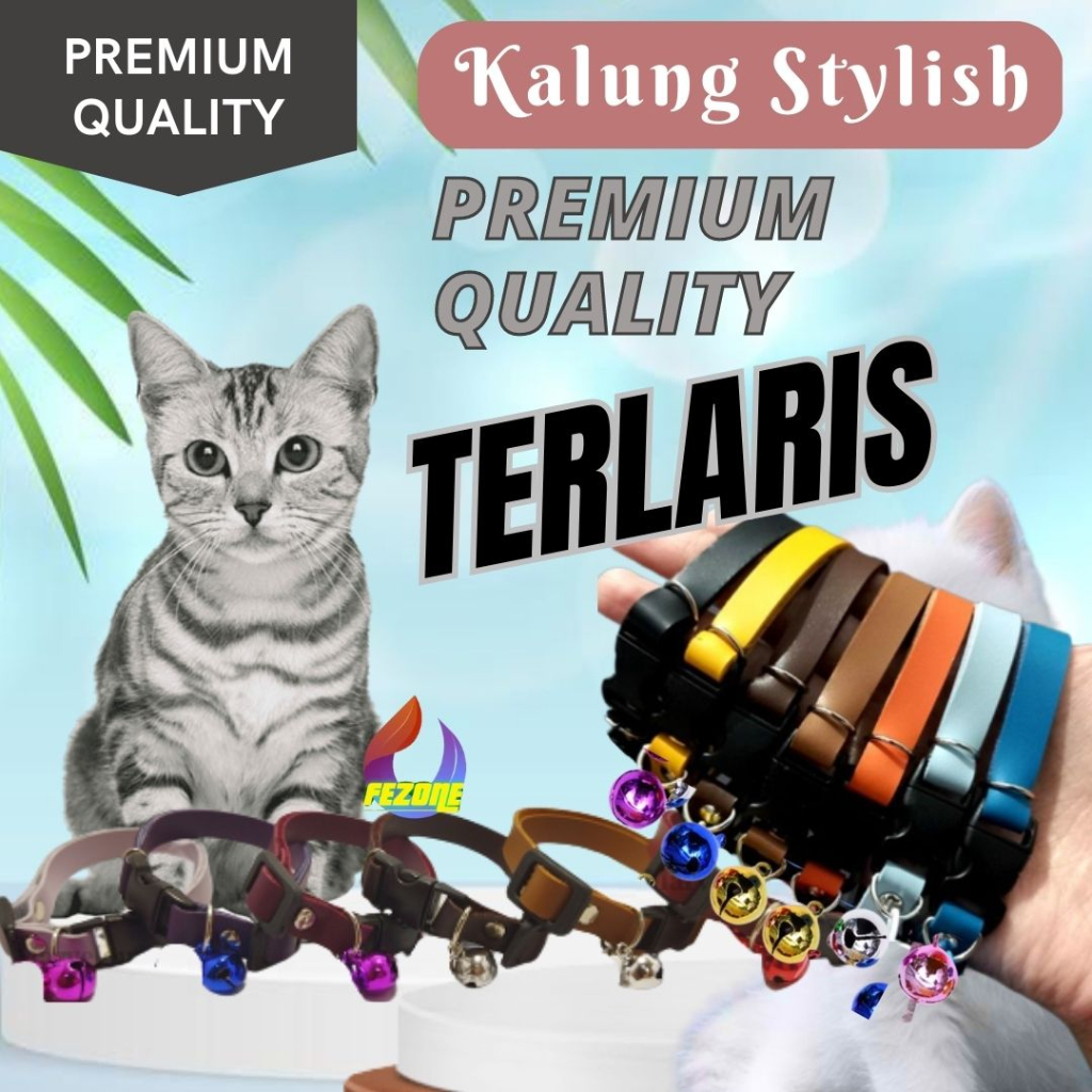 Kalung Kucing Kulit Sintetis FEZONE