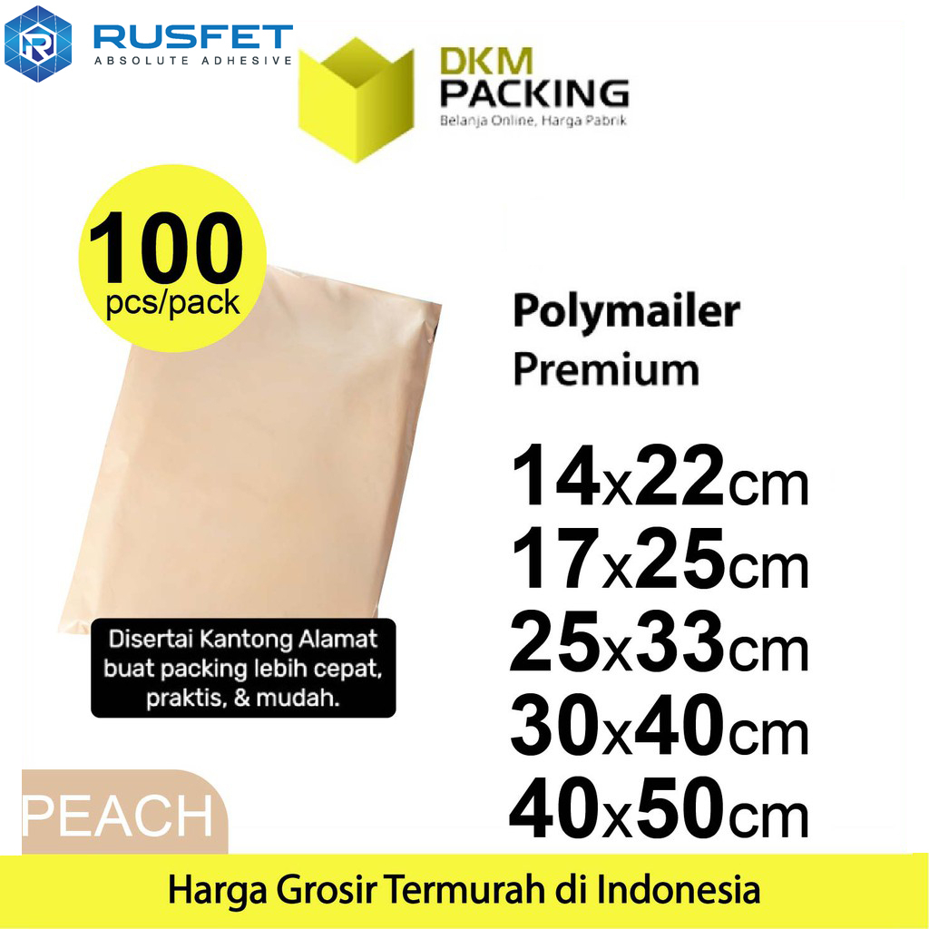 

Polymailer Polimailer PEACH PACK Amplop Plastik Packing Olshop PREMIUM / TERMURAH