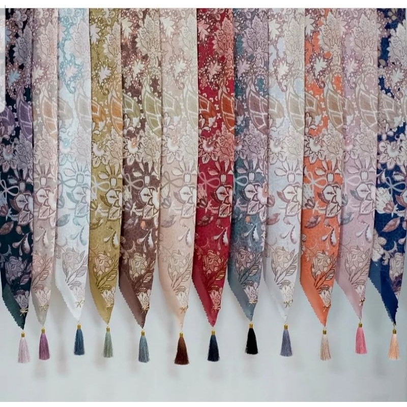 REFANKA | Renka The Heritage Hijab Premium - Kerudung Hijab Segiempat Motif  - Bahan Ultimate Voile 