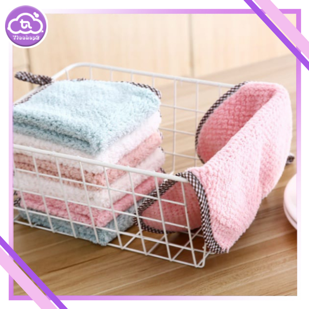 KAIN LAP TANGAN / KAIN LAP DAPUR GANTUNGAN / LAP PIRING MEJA KOMPOR UK 25X25