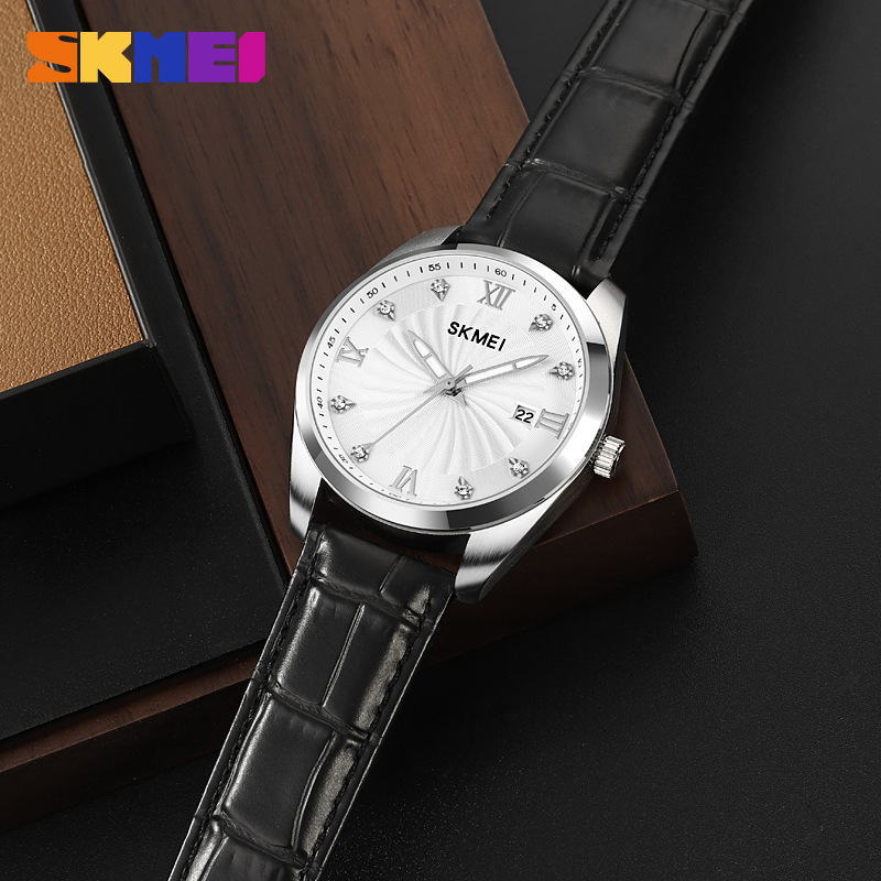 SKMEI 2061 Jam Tangan Pria Analog Kasual Style Tali Kulit WATCHKITE WKOS