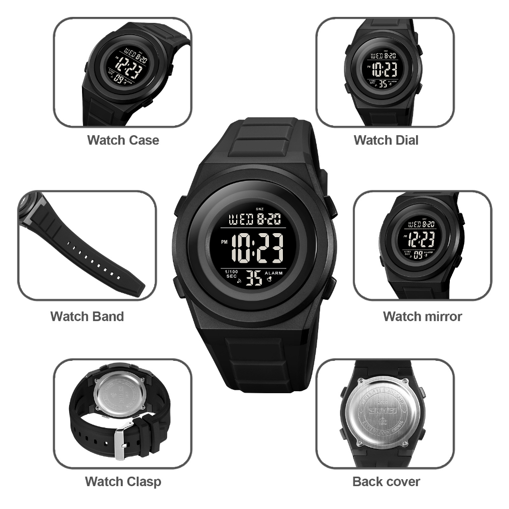 SKMEI 2080 Jam Tangan Pria Digital Anti Air 5 Bar WATCHKITE WKOS