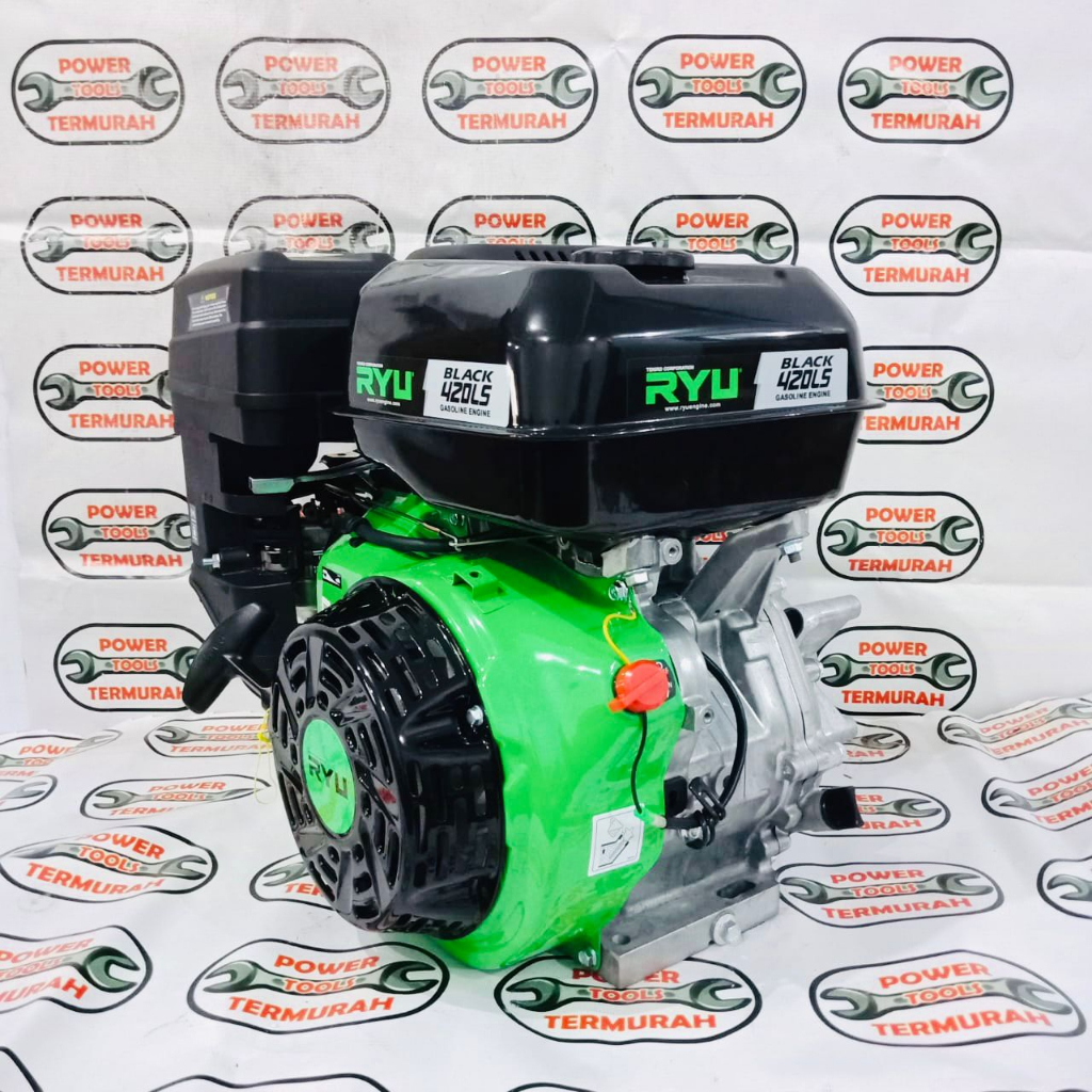 Engine RYU BLACK 420LS 16 HP Bensin / Mesin Penggerak BLACK 420LS 16HP