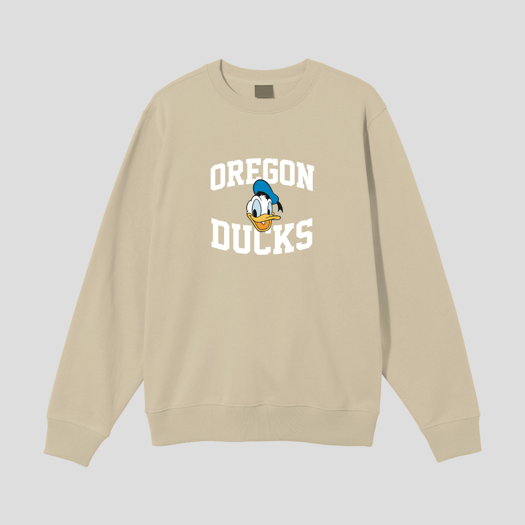 OREGON DUCK SWEATER CREWNECK PRIA WANITA Size M-XXL