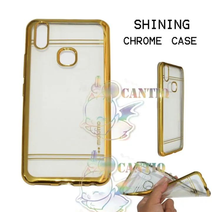 Softcase Vivo V9 / Y85 Motomo Chrome Case / Ultrathin / Casing / Silikon Motorola