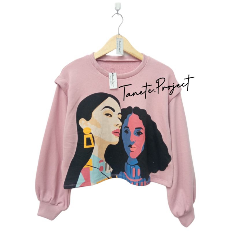 TANETE.PROJECT ZR SWEATER CROP