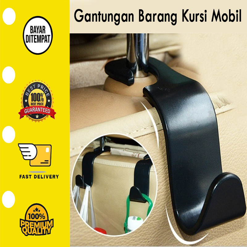 [COD] Gantungan Organizer Barang Mobil Headrest Hook Cantolan Maksimal 20 Kg Gantungan Barang Kursi Mobil