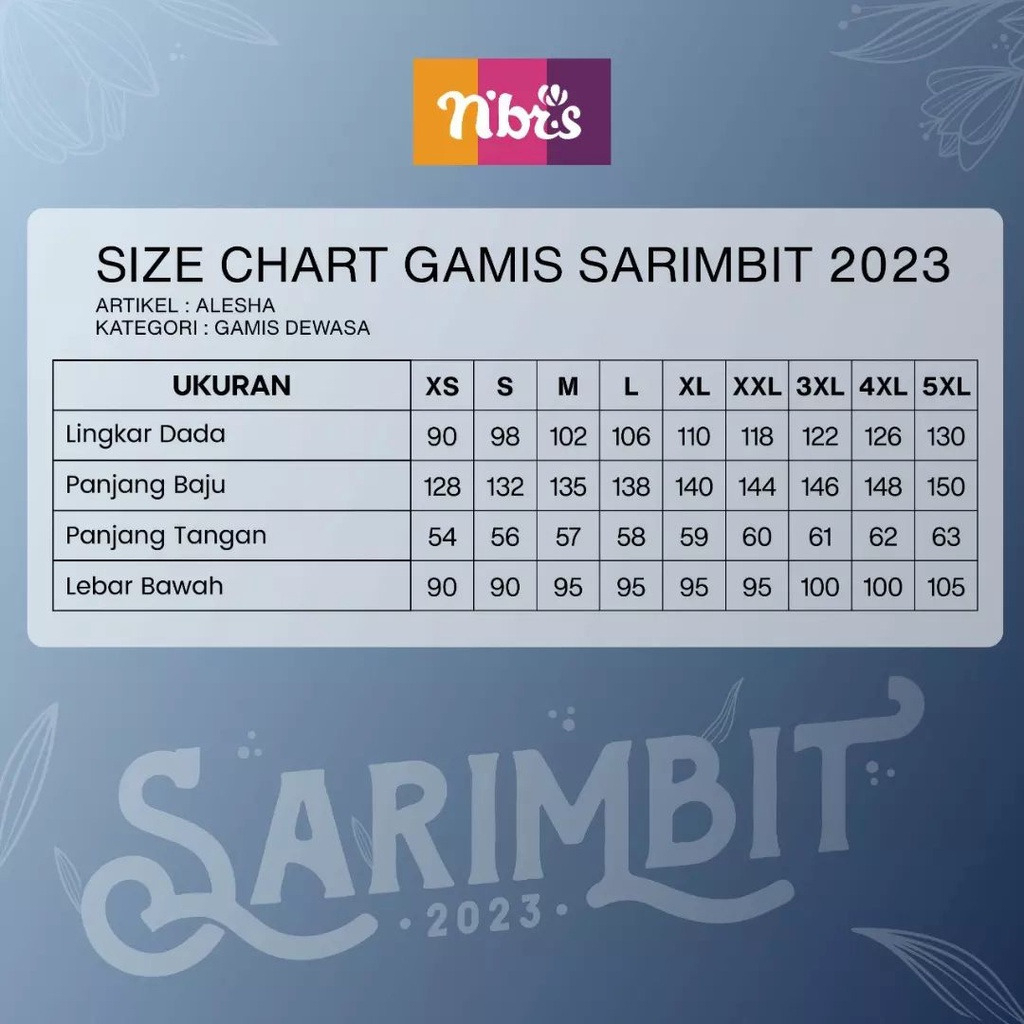 Sarimbit Nibras 2023 Gamis Chesa Original by Nibras