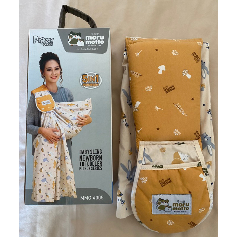 PRELOVED - Gendongan Moru Motto Baby 5in1 Sling Pigeon Series