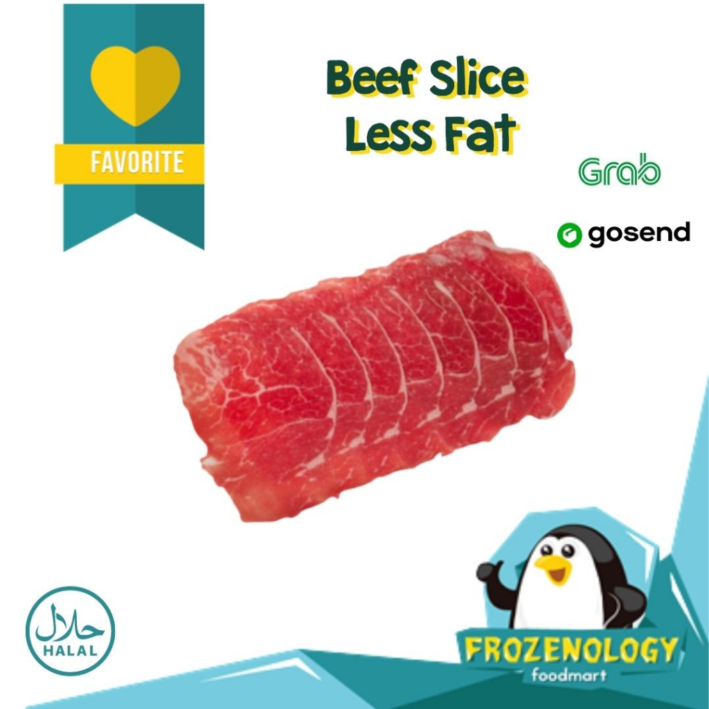 

Beef Slice Rendah Lemak Ekonomis pack 500 Gram