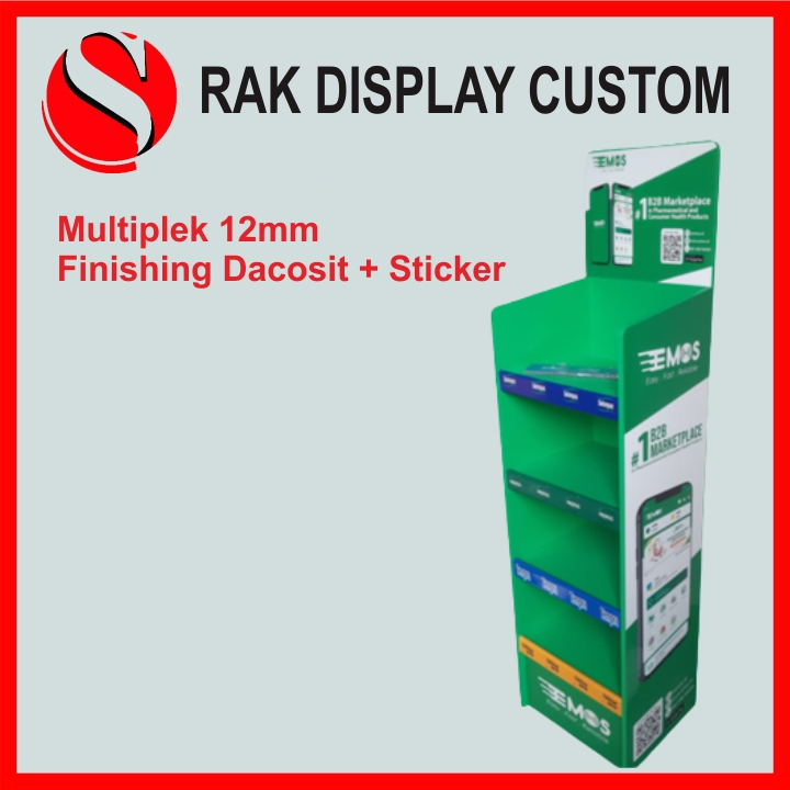 

Rak Display Multiplek Custom / Rak Display Promosi Custom