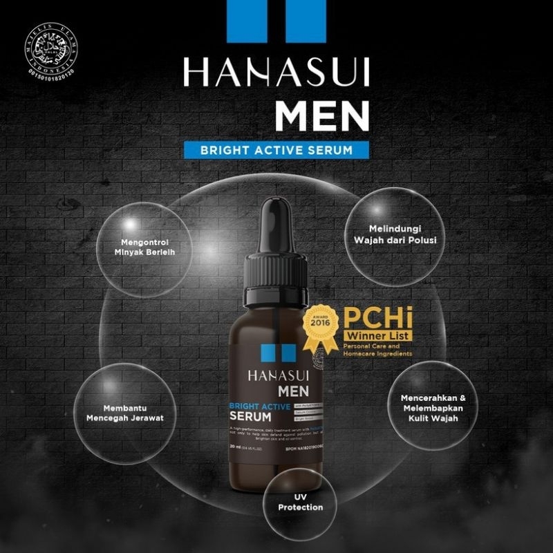 HANASUI MEN SERUM AND CHARCOAL SOAP BPOM