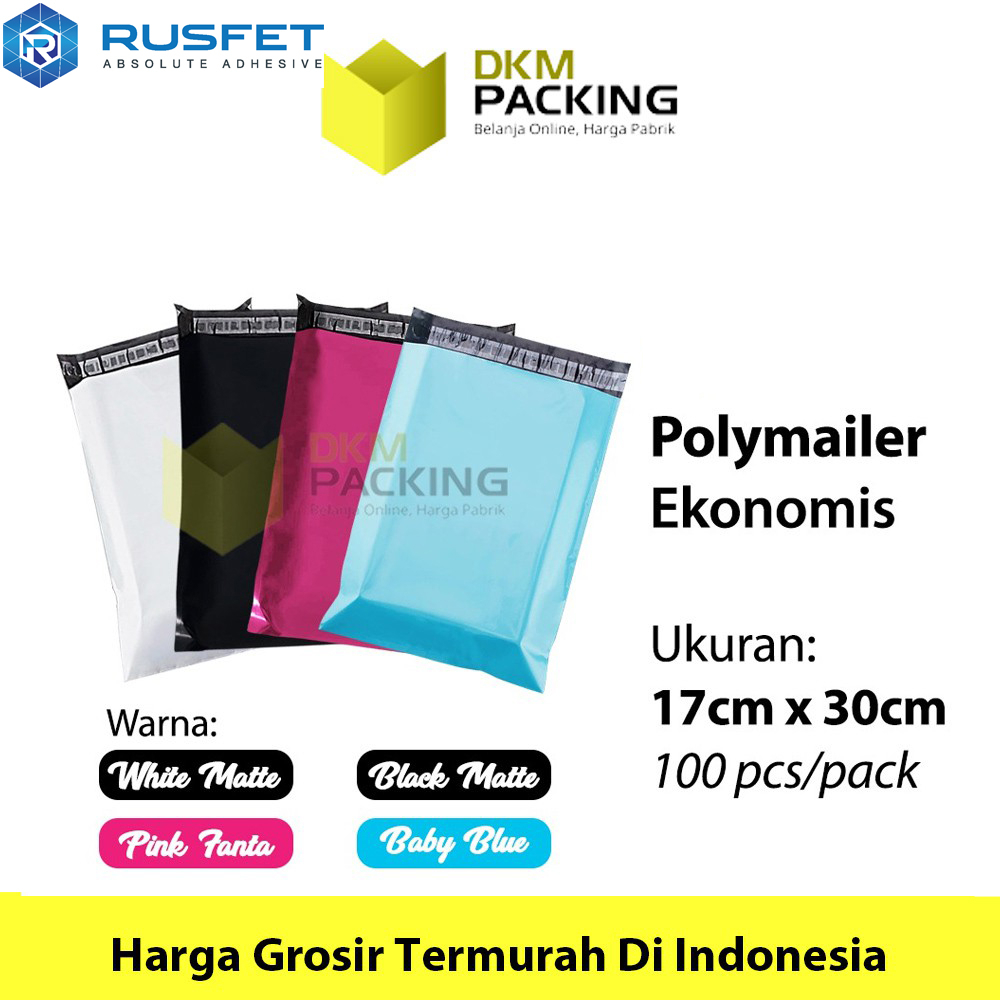 

Polymailer Polimailer 17 x 30cm PACK TERMURAH Amplop Plastik Packing Online Shop EKONOMIS