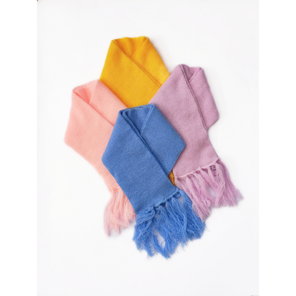 Syal Rajut Anak / Syal Leher Anak / Syal Rajut Panjang (Warna Pastel)