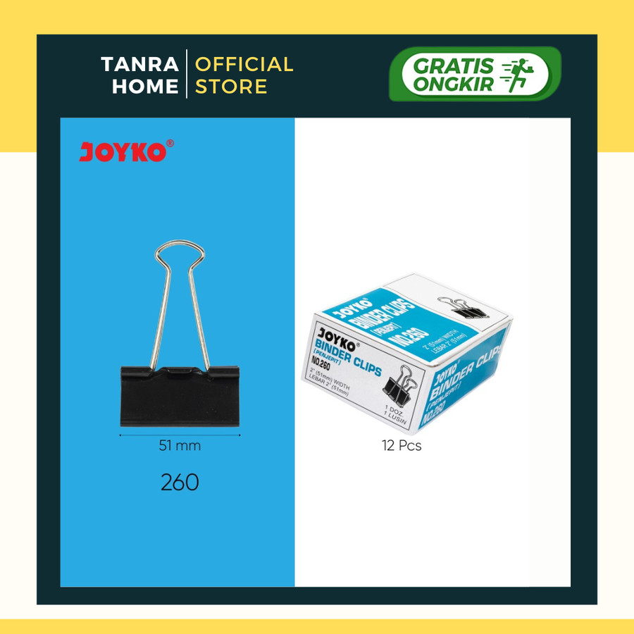 

Binder Clip Penjepit Kertas Joyko No.260