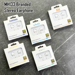 (ba) HEADSET EARPHONE HANDSFREE BRANDED SERI MH 133 ALL TYPE