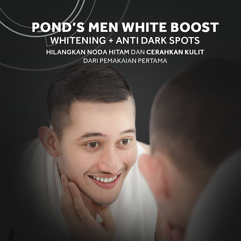 Ponds Men Bright Boost 100 G - Pencuci Muka Untuk Pria, Sabun Jerawat Pria