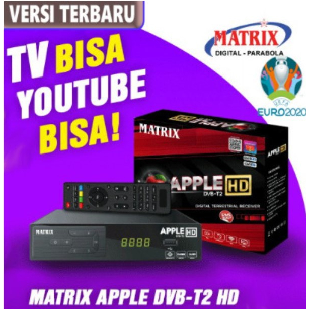 Receiver TV Digital Set Top Box Matrix Apple Apel DVB-T2 STB DVBT2