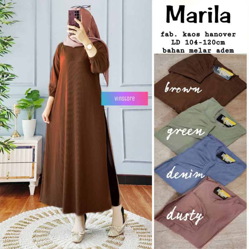 MARILA TUNIK | PAKAIAN WANITA ATASAN TUNIK | BY VINSTORE