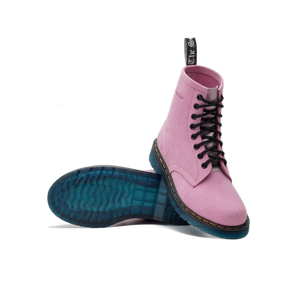 MANCOW x HOAX High Boots Crazy Horse Pink Sepatu Formal Pria Wanita Original Kulit Asli