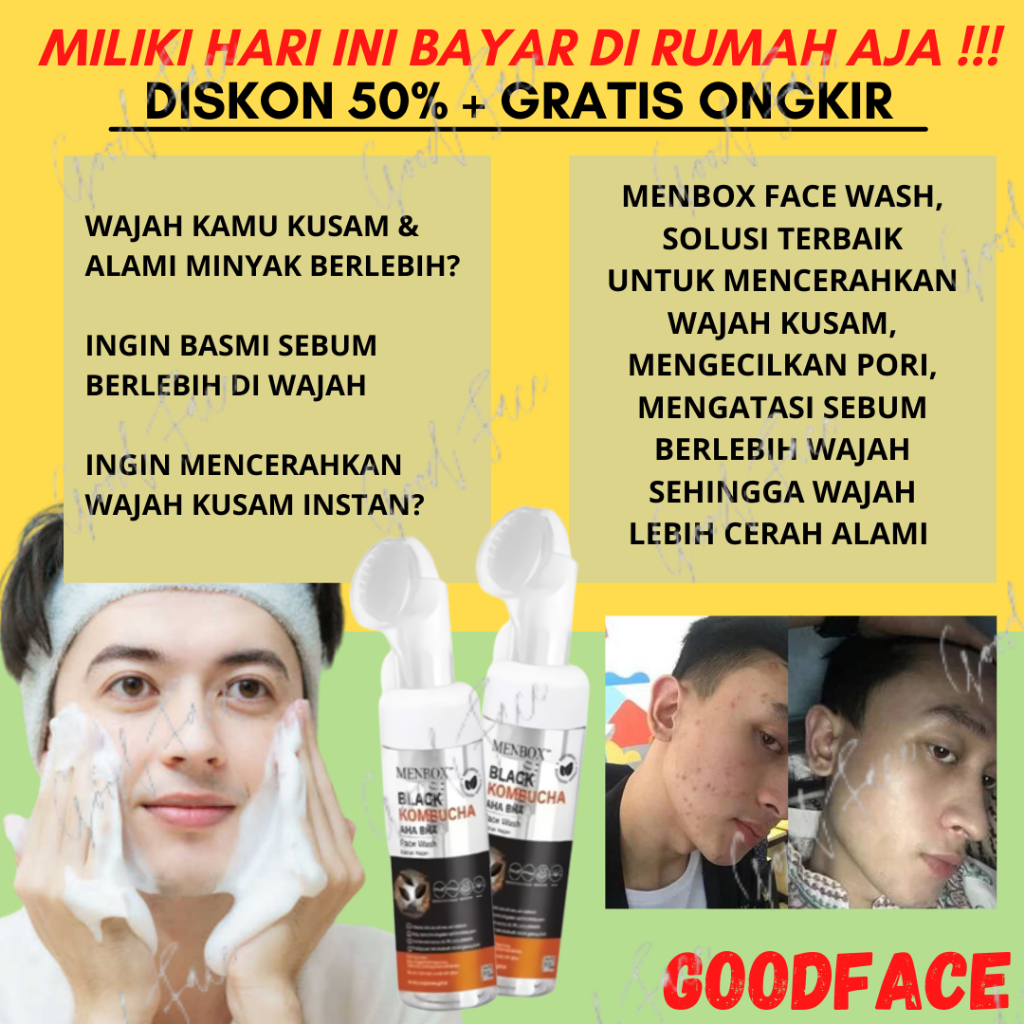 SABUN WAJAH PRIA MUKA BERMINYAK MENBOX FACE WASH 80ML ORIGINAL SABUN CUCI WAJAH TIGER CICA