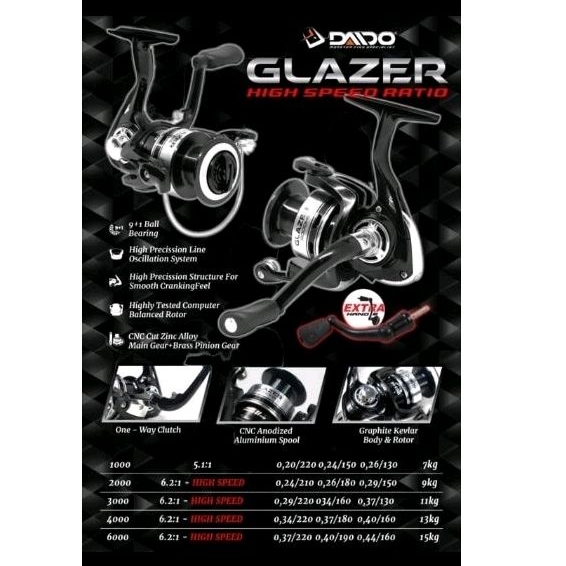 REEL DAIDO GLAZER 1000 2000