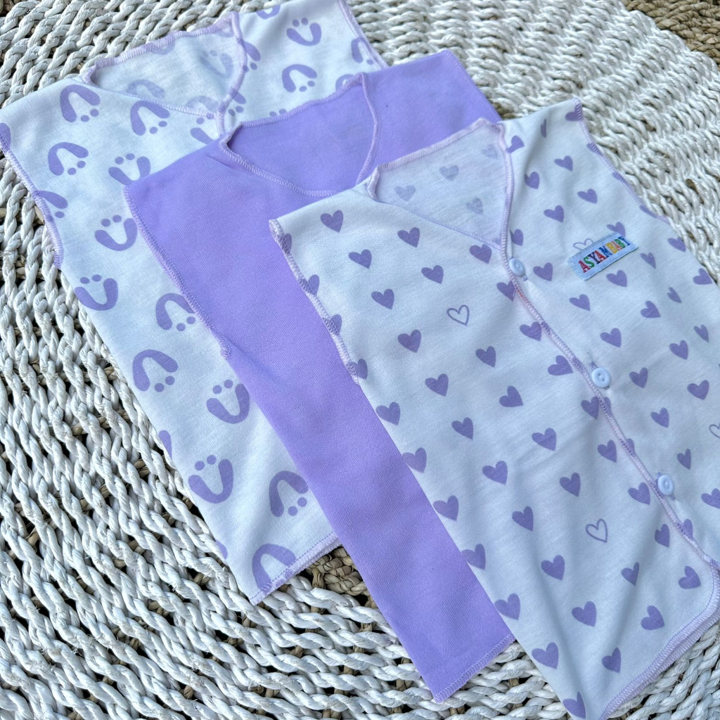 3 PCS Baju Bayi Lengan Kutung + Celana Kutung Bayi Baru Lahir Baju Bayi Setelan Celana Bayi Newborn Hampers Bayi Hadiah Lahiran Bayi DNW BABY