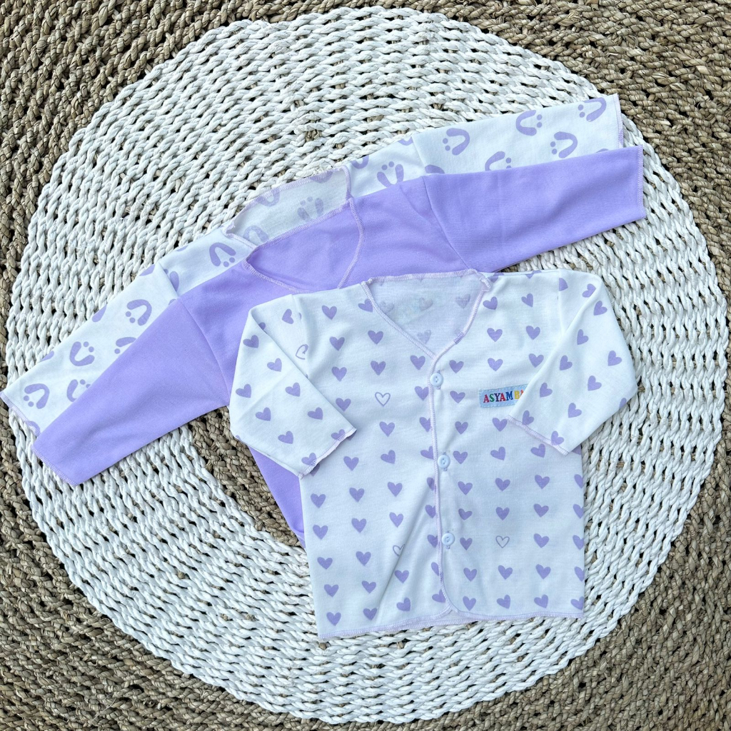 3 PCS Baju Lengan Panjang Bayi Bayi Atasan Bayi Baju Newborn Baju Bayi Baru Lahir Gift Bayi Hadiah Lahiran Bayi Baju bayi lengan panjang