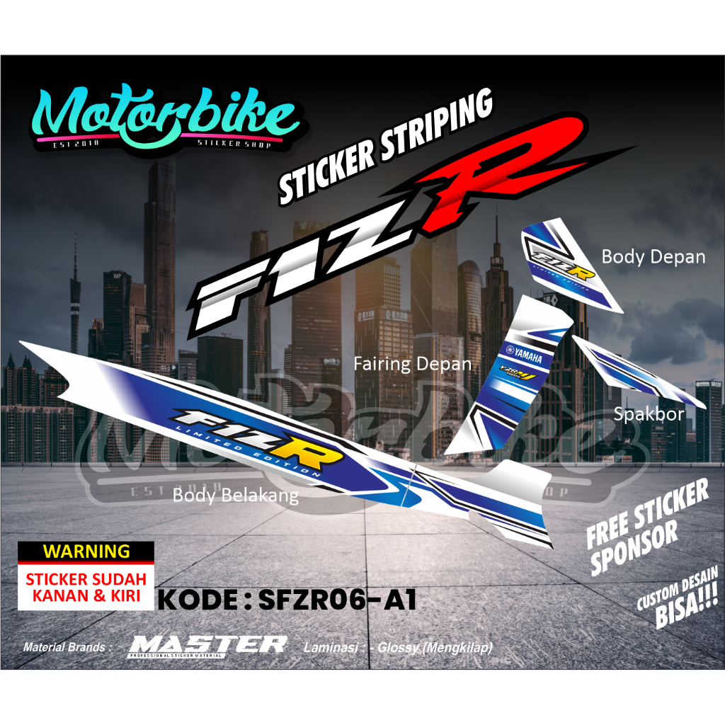 Striping Sticker FIZ R - Striping Fiz R