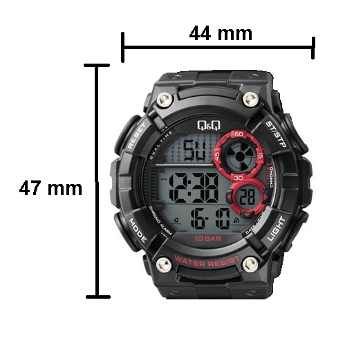 Sale 7.7 Jam Tangan Pria Casual Sporty Rubber Digital Original Q&amp;Q QnQ QQ M191 M191J Series