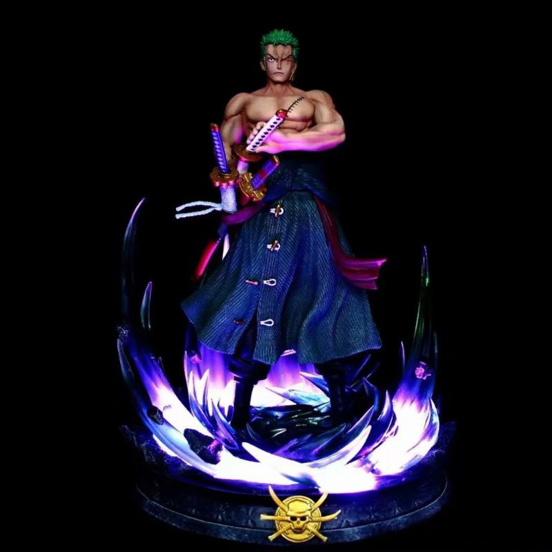 action figure GK Zoro Led tsume art zoro one piece roronoa zoro LED figure kapal one piece thousand 