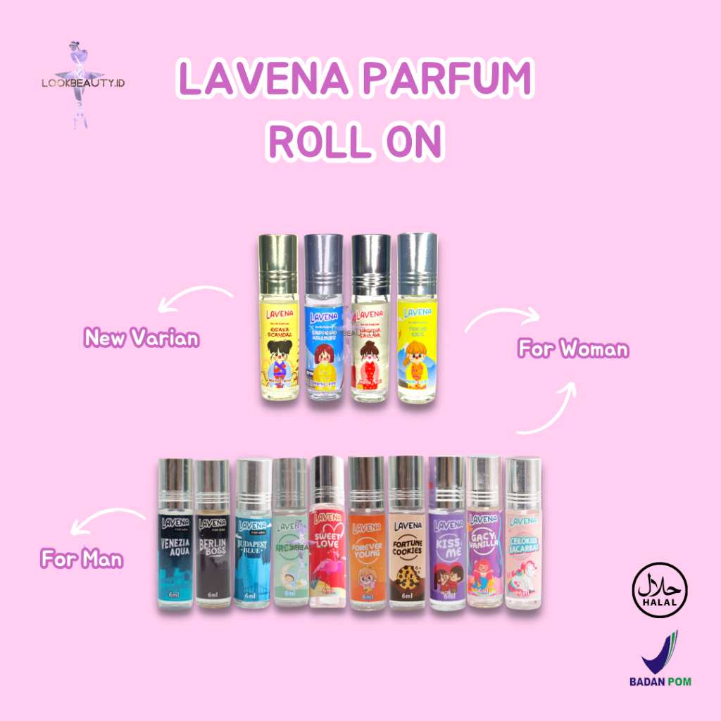 READY ~ Parfum Luxbee Kemasan 6 ml - LAVENA PARFUM 6ML ORIGINAL BPOM - PARFUM INSPIRED