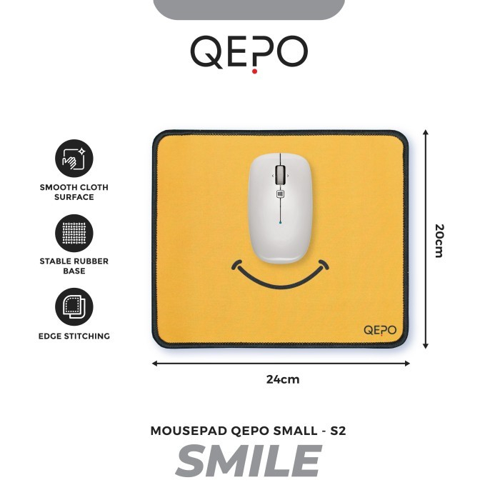 Mousepad gaming qepo rubber small 35x25 cm anti slip type speed smooth S3 S2 S1 - alas mouse pad mat