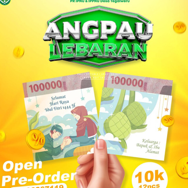 

10k/12pcs Angpau Lebaran Custom Nama & Foto / Amplop Lebaran Custom