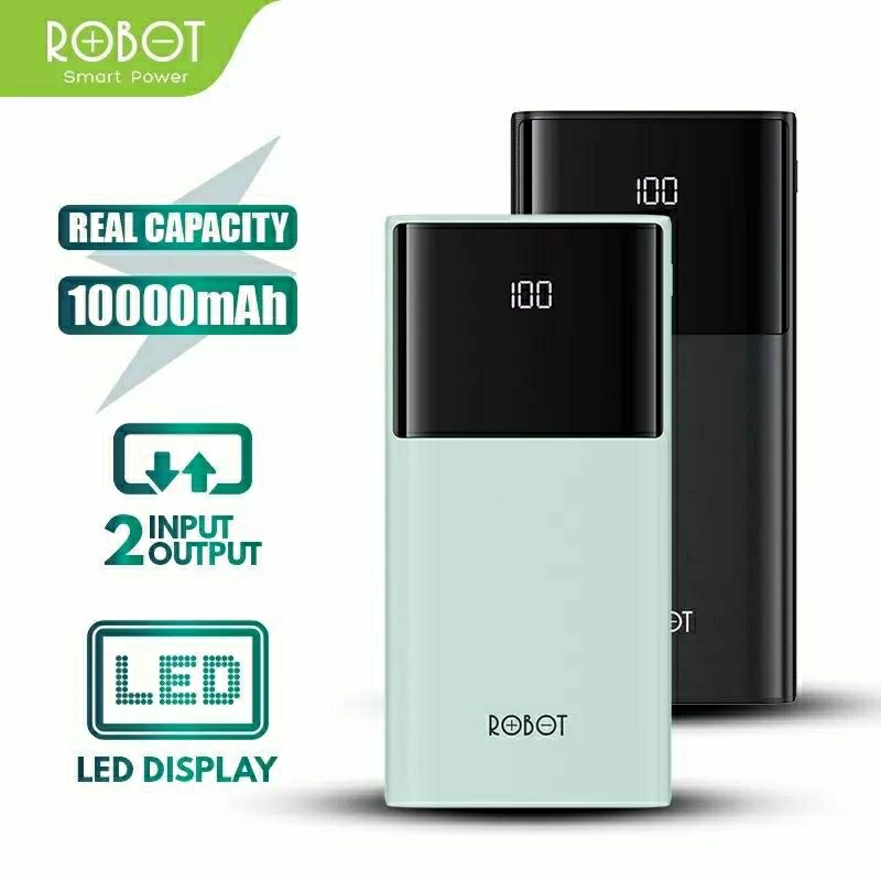 Powerbank Robot RT190S 10000mAh Dual Output USB-A Original