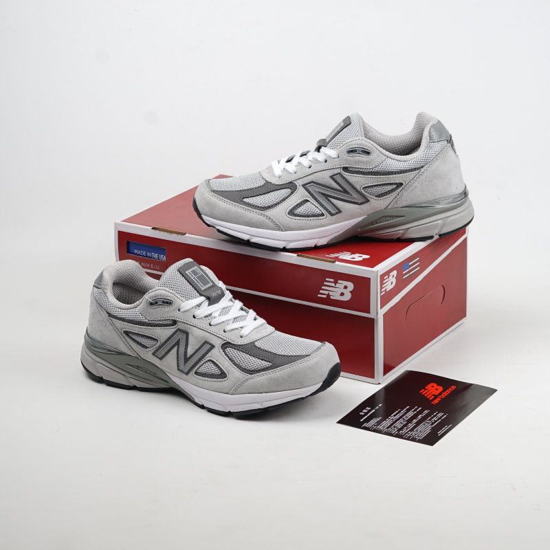 Sepatu NB 990 V4 Grey Castlerock