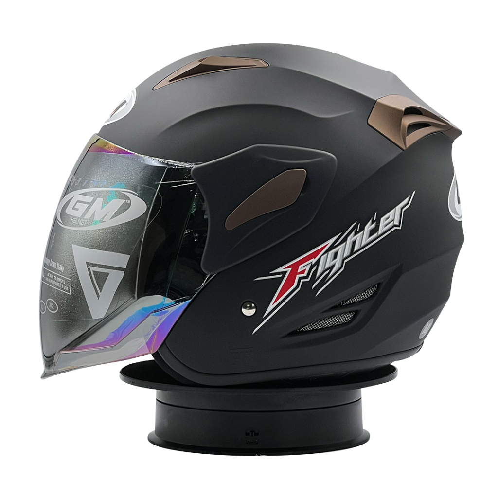 Helm GM Fighter Solid Black Doff